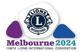 メルボルンにおける2024年ライオンズ国際大会のブランディング